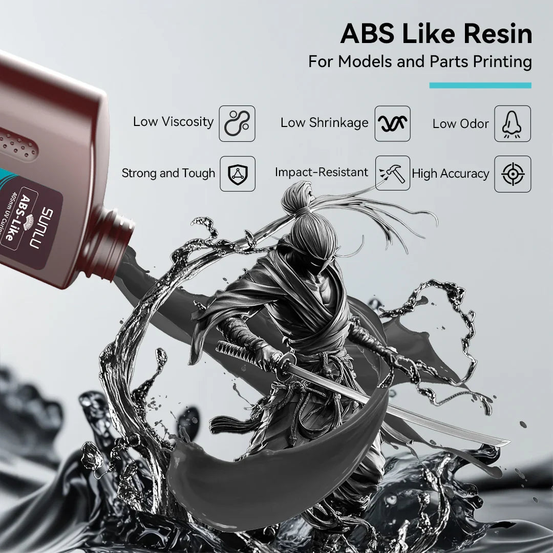 [MOQ: 6Bottles] ABS Like Resin and Water-wash ABS Like Resin 1000G