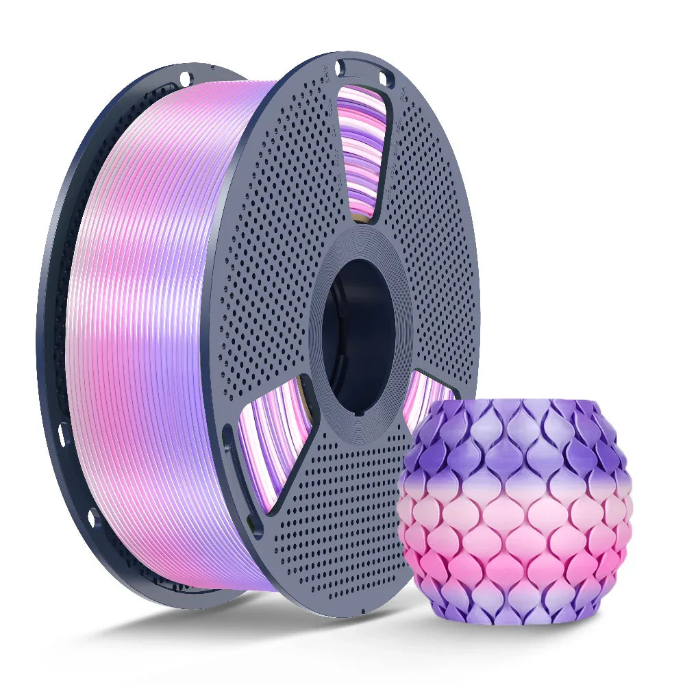 [MOQ: 3KG] PLA, SILK, PETG Rainbow Filament 3D Printer Filament 1KG